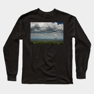 Clouds over Glasshouse Mountains Long Sleeve T-Shirt